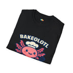 Bakeolotl Baking Axolotl T-Shirt - Funny Baker Chef Pie Whisk Kitchen Cooking Pastry Baker Tee