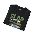 Flap Happens Duck Lovers Unite T-Shirt - Funny Waterfowl Hunter Farm Pond Life Rural Country Graphic Tee