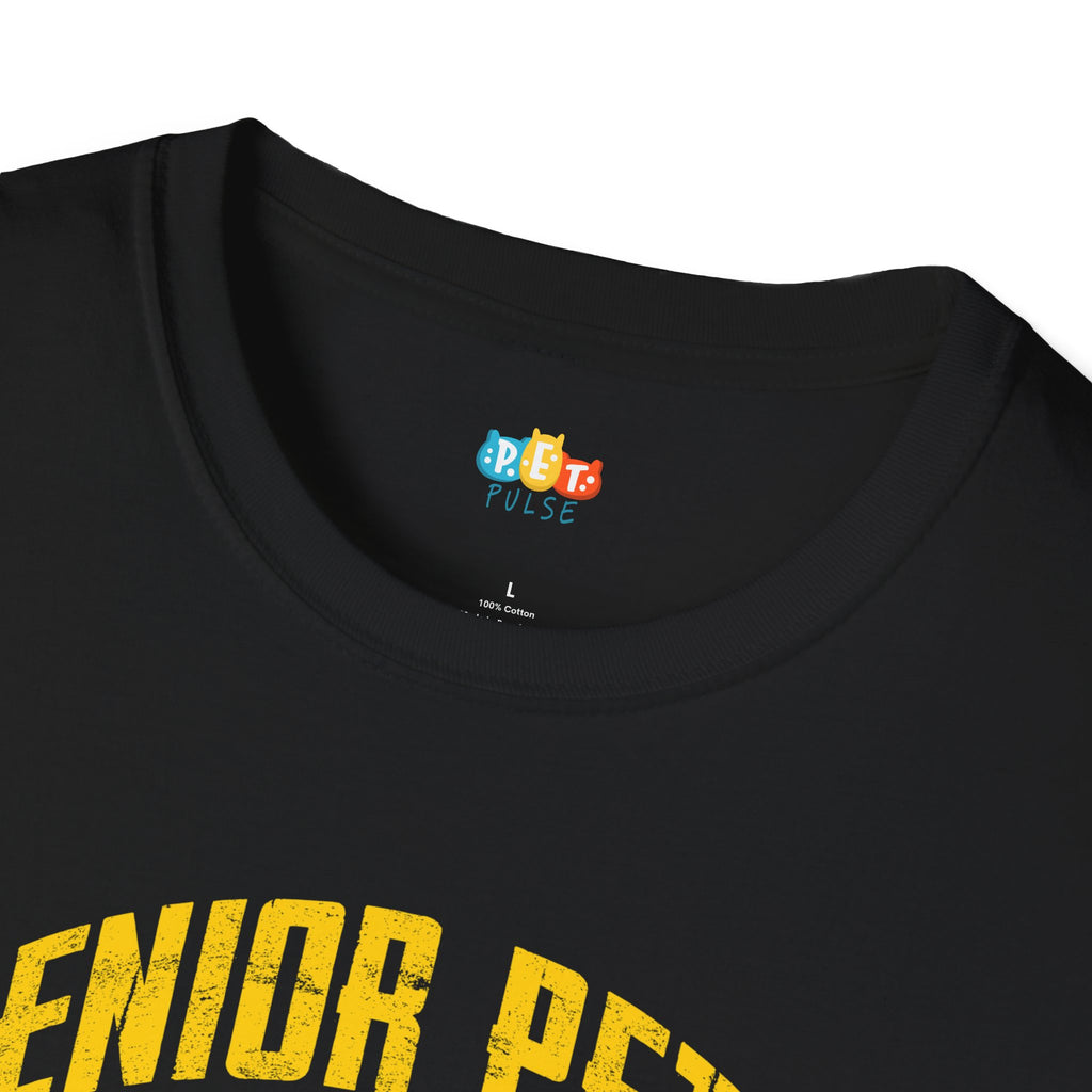 Senior Pets Older Paws Louder Hearts T-Shirt - Funny Aging Cat Dog Lover Veterinary Senior Pet Graphic Tee