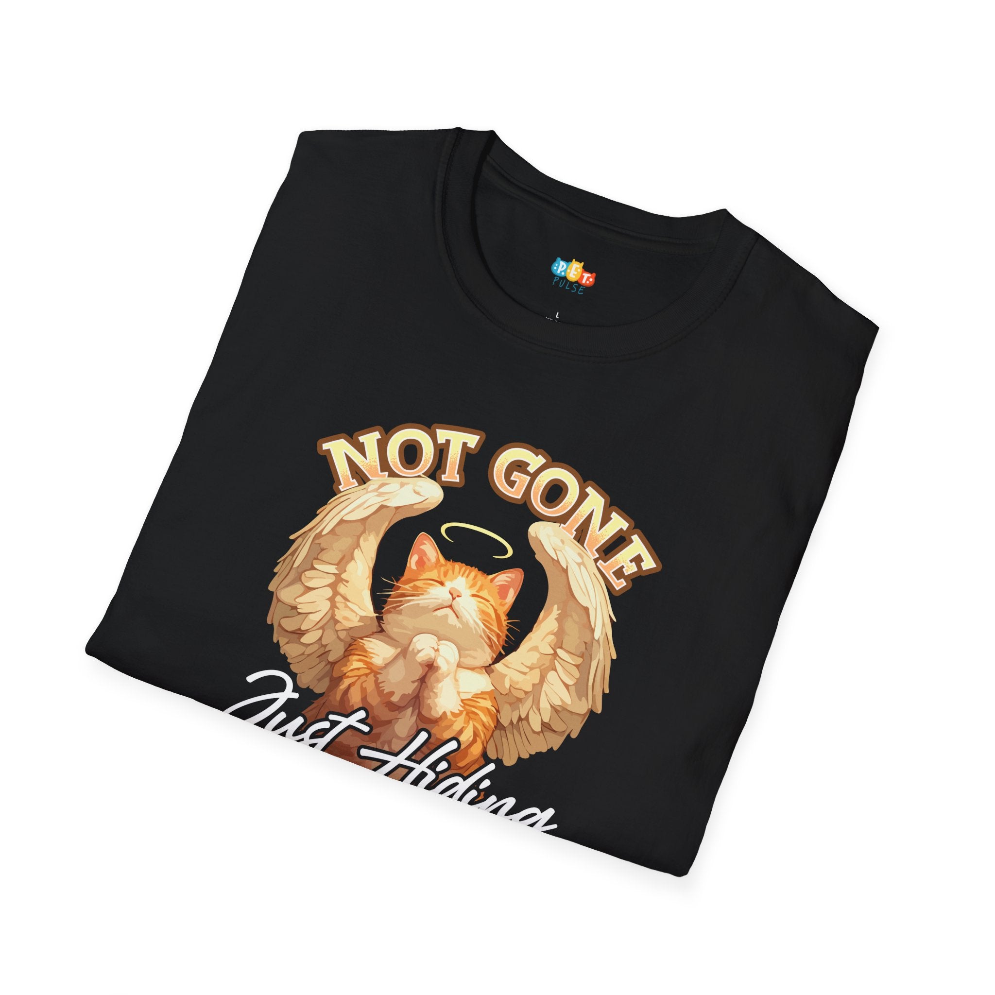 Not Gone In My Hearts Cat T-Shirt - Pet Memorial Rainbow Bridge Orange Tabby Grief Support Tee