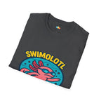 Swimolotl Athletic Axolotl Swimming T-Shirt - Funny Animal Pun Pool Swimmer Water Sports Fitness Tee