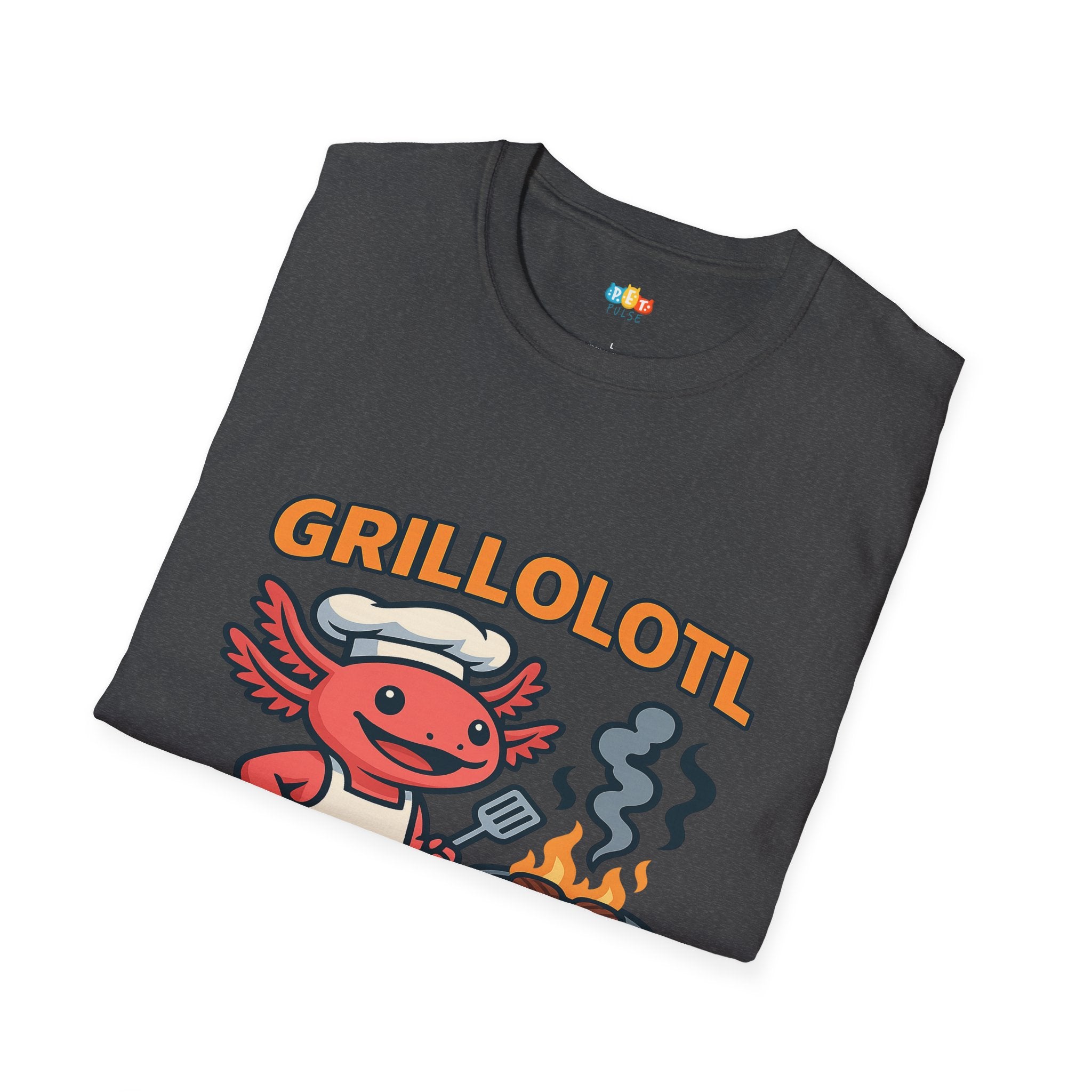Grillolotl BBQ Axolotl T-Shirt - Funny Grilling Chef Gift BBQ Master Barbecue Cooking Dad Tee