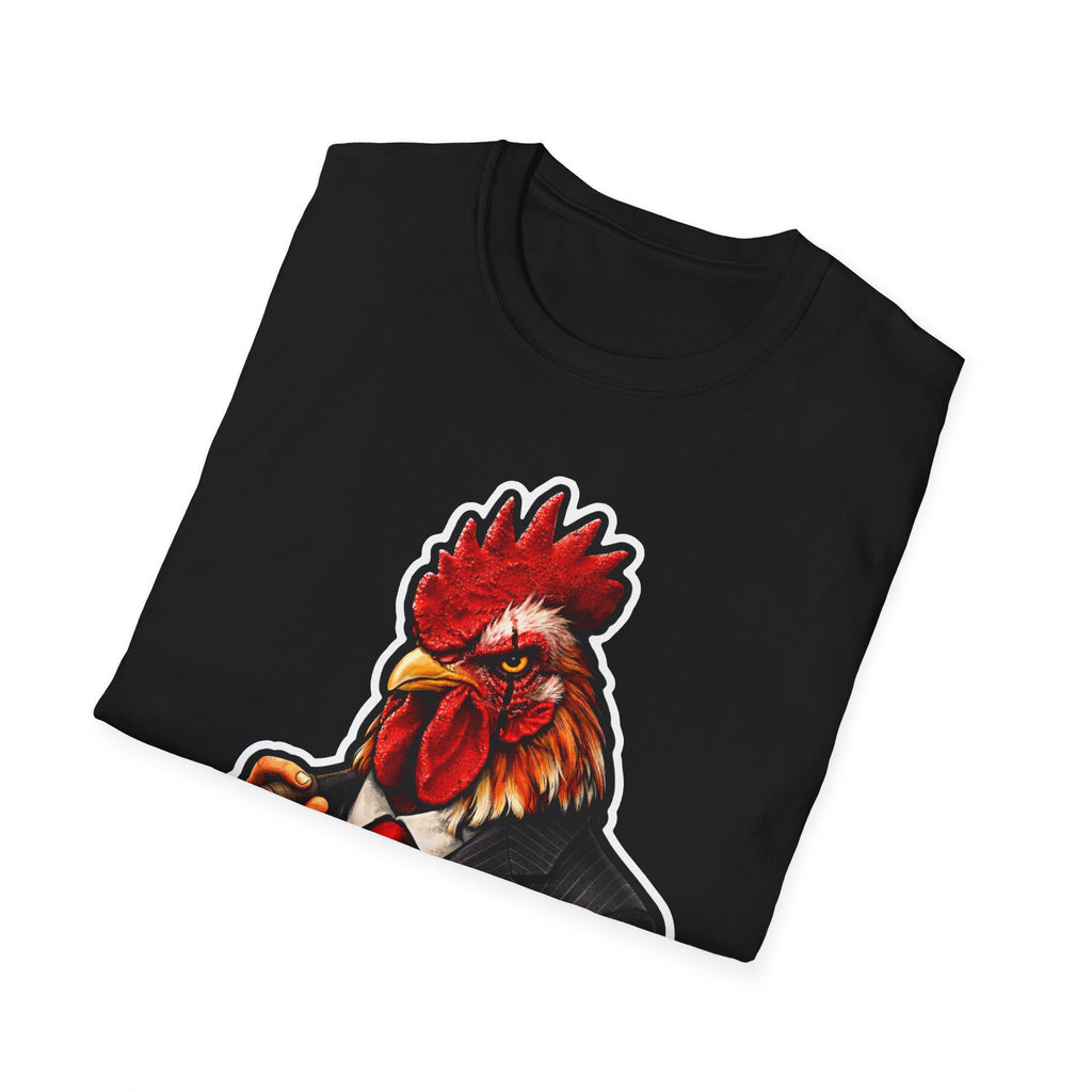 Bad To The Beak Funny Rooster T-Shirt | Cigar Smoking Chicken Graphic Tee for Chicken Owners | PetPulse