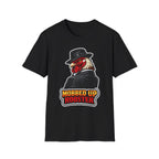 Mobbed Up Rooster Funny Gangster Chicken T-Shirt | Fedora Rooster Profile Graphic Tee for Chicken Owners, PetPulse