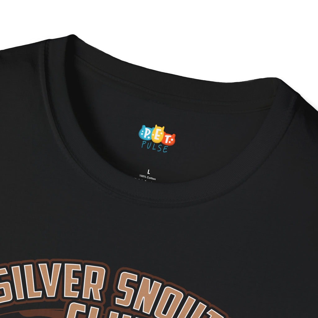 Silver Snouts Club Lifetime Member T-Shirt - Funny Senior Pet Dog Cat Lover Aging Animals Veterinary Graphic Tee
