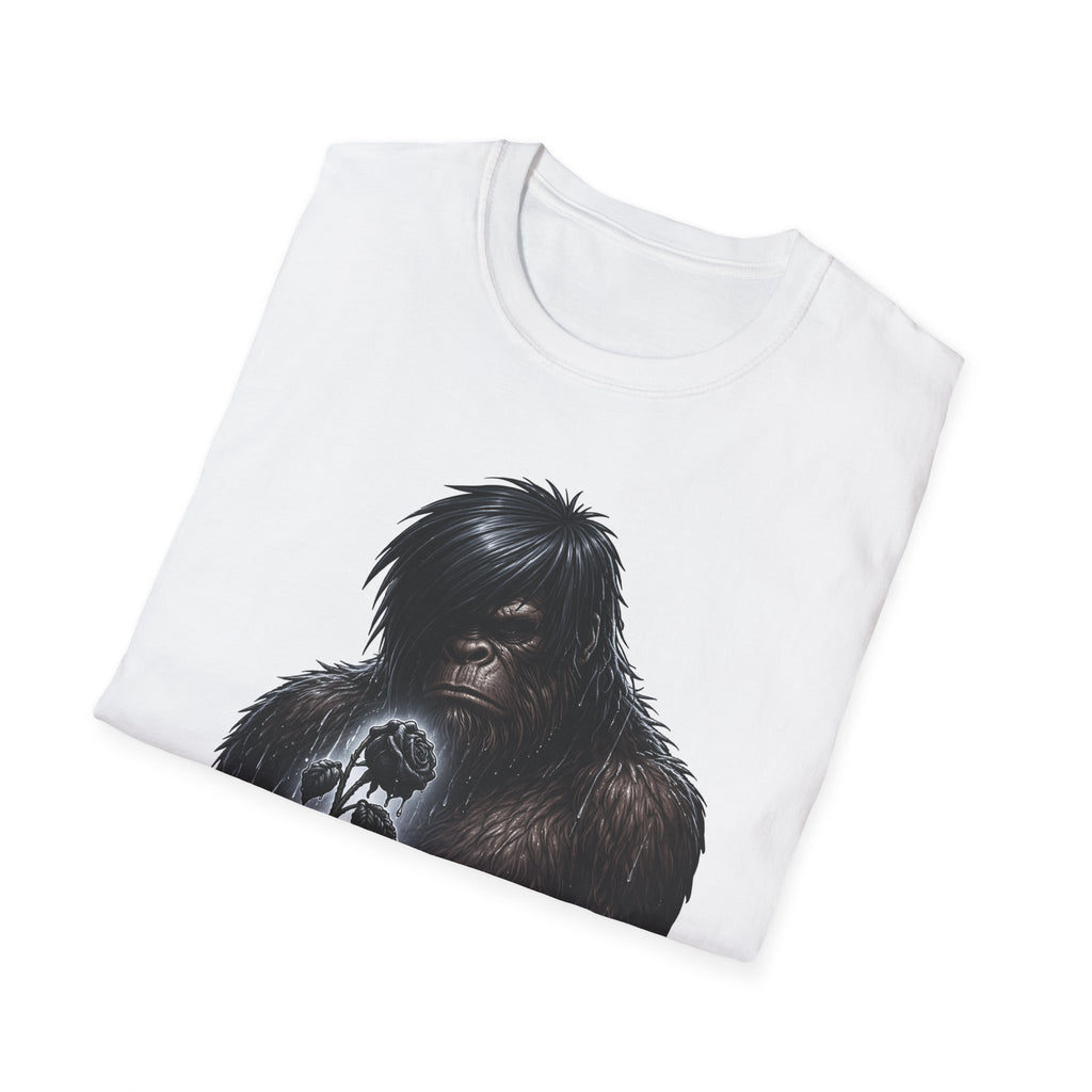 Gloomy Giant Funny Emo Bigfoot T-Shirt | Cryptid Companions Collection by PetPulse