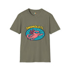 Swimolotl Athletic Axolotl Swimming T-Shirt - Funny Animal Pun Pool Swimmer Water Sports Fitness Tee