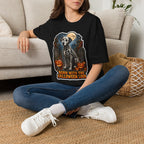 Born with the Halloween Look Dalmatian Skeleton T-Shirt | Halloween Pet T-Shirts Collection by PetPulse