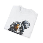 Barking at the Moon Funny Astronaut Beagle T-Shirt | Cosmic Encounters Collection by PetPulse