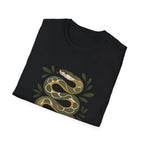 Botanical Snake T-Shirt — Earth Tone Serpent Graphic Tee
