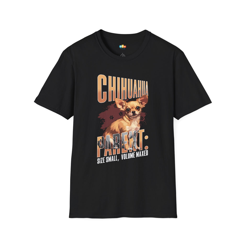 Chihuahua Parent T-Shirt - Funny Small Dog Owner Gift Tiny But Mighty Pet Parent Humor Tee