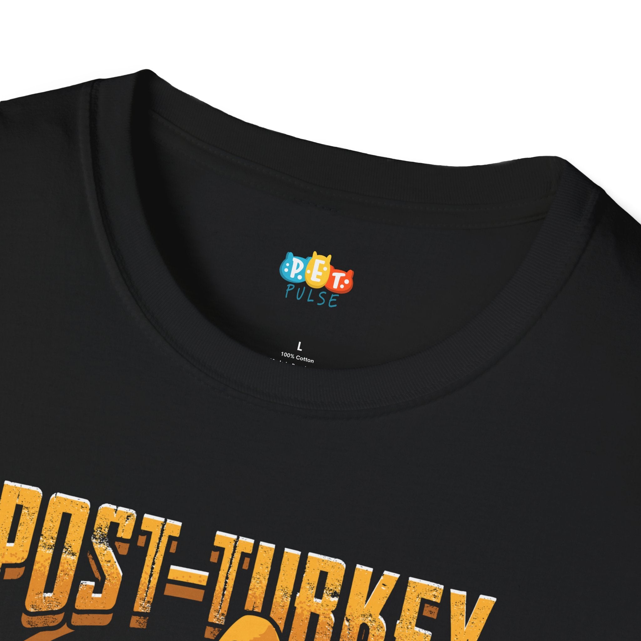 Post-Turkey Digestive Walk Pet Insists Human Benefits T-Shirt - Funny Dog Thanksgiving Holiday Pet Owner Health Graphic Tee