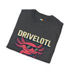 Drivelotl Cool Driving Axolotl T-Shirt - Funny Car Lover Racing Sports Car Driver Automotive Tee