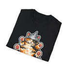 Resist the Belly Rub Funny Conspiracy Calico Cat T-Shirt | Cat-Spiracy Theorist Series | Pet-Spiracy Theorist Collection by PetPulse