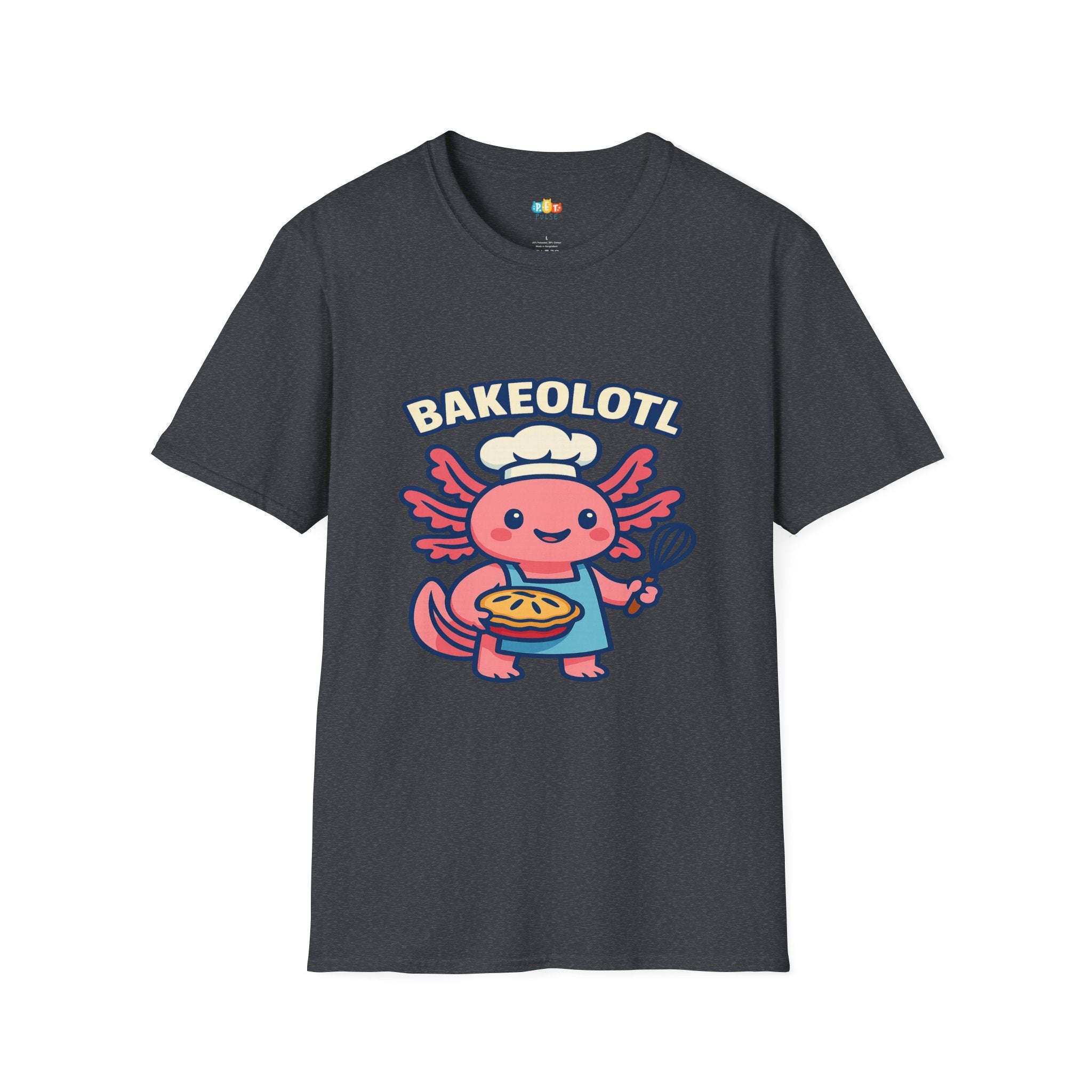 Bakeolotl Baking Axolotl T-Shirt - Funny Baker Chef Pie Whisk Kitchen Cooking Pastry Baker Tee