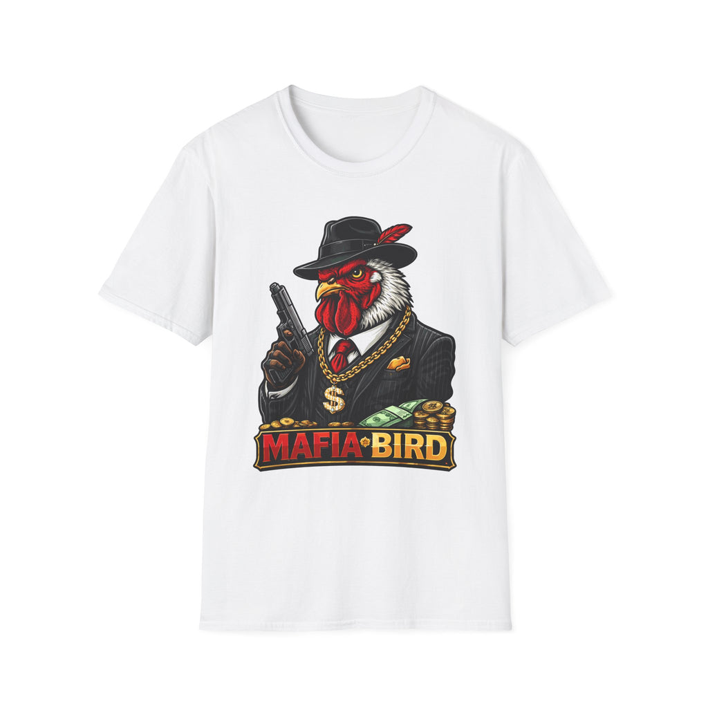 Mafia Bird Funny Gangster Chicken T-Shirt | Gold Chain Rooster Tee for Chicken Owners | PetPulse
