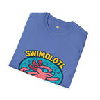 Swimolotl Athletic Axolotl Swimming T-Shirt - Funny Animal Pun Pool Swimmer Water Sports Fitness Tee