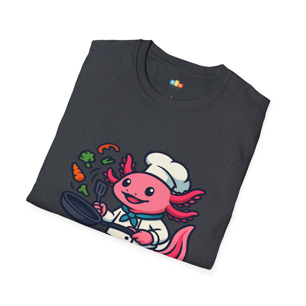 Cookolotl Chef Axolotl T-Shirt - Funny Cooking Gift Kitchen Chef Culinary Cook Food Lover Tee