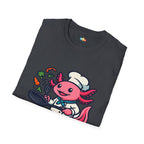Cookolotl Chef Axolotl T-Shirt - Funny Cooking Gift Kitchen Chef Culinary Cook Food Lover Tee