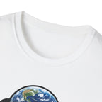 Dober-Moon Funny Doberman Pinscher on the Moon T-Shirt | Cosmic Encounters Collection by PetPulse