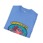 Swimolotl Athletic Axolotl Swimming T-Shirt - Funny Animal Pun Pool Swimmer Water Sports Fitness Tee