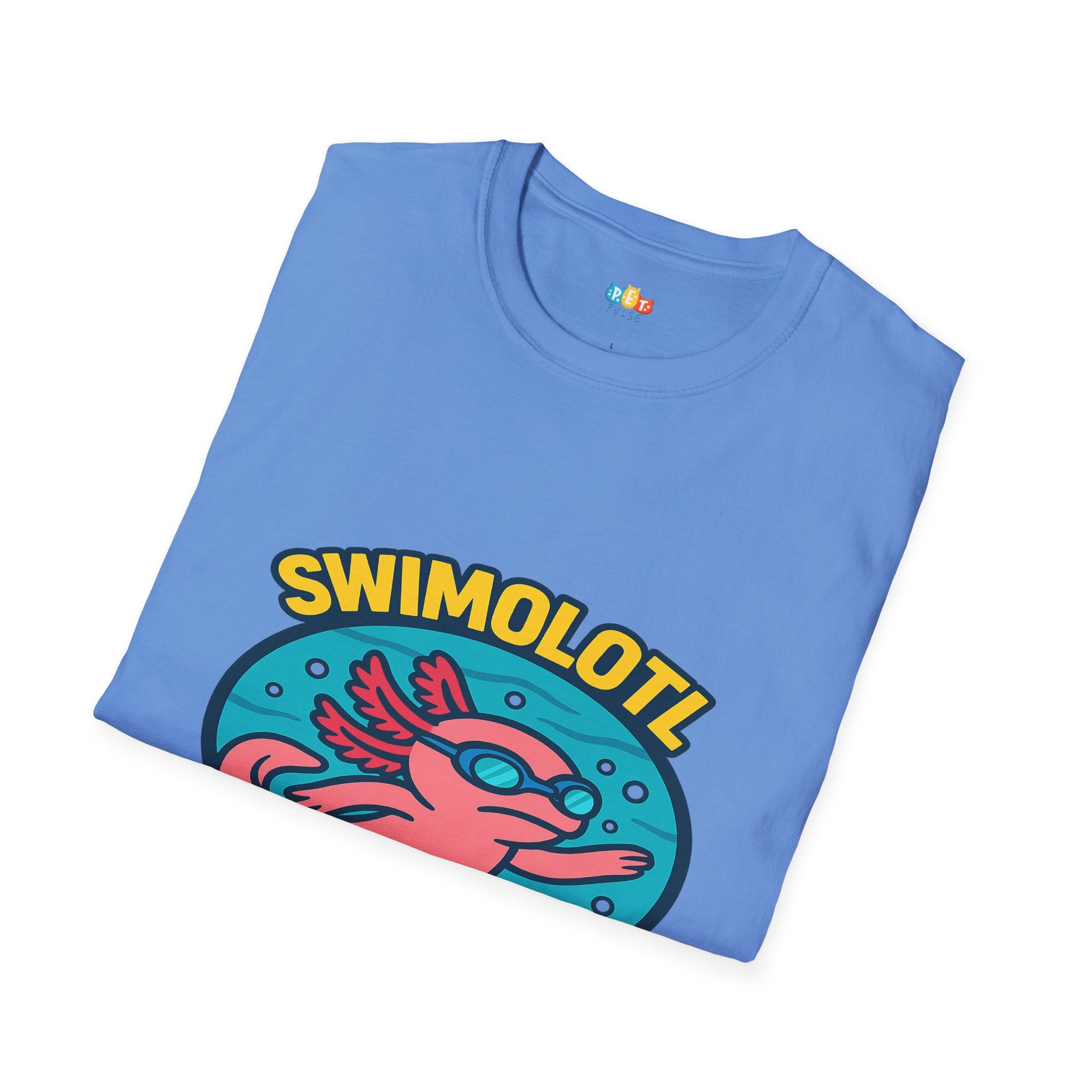 Swimolotl Athletic Axolotl Swimming T-Shirt - Funny Animal Pun Pool Swimmer Water Sports Fitness Tee