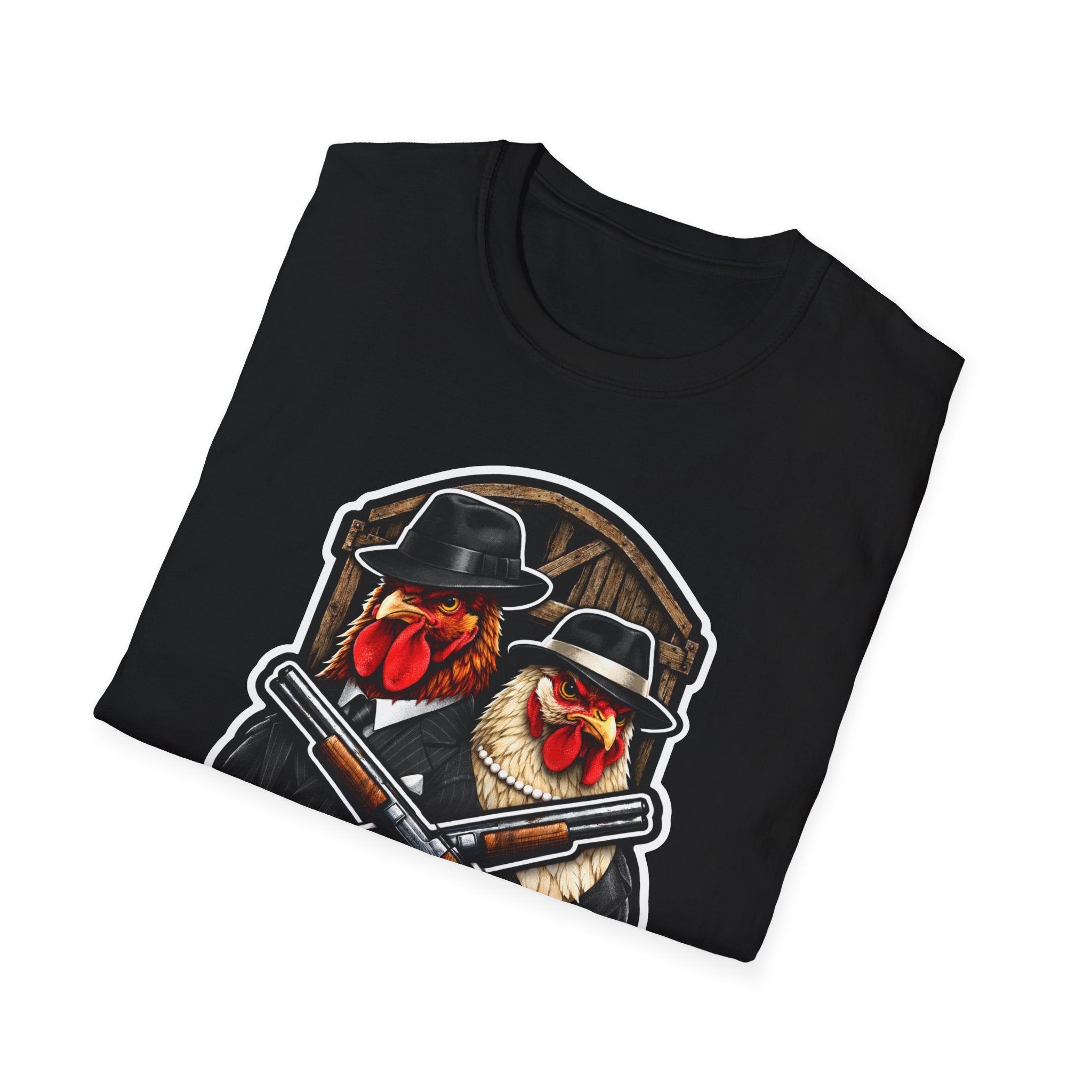 Don’t Cross The Coop Funny Chicken Couple T-Shirt | Rooster and Hen Shotgun Graphic Tee for Chicken Owners | PetPulse