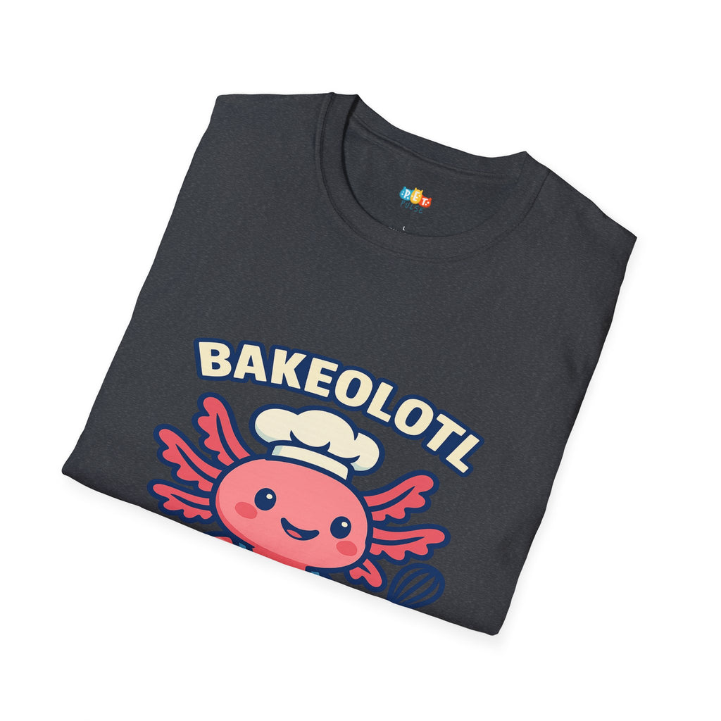 Bakeolotl Baking Axolotl T-Shirt - Funny Baker Chef Pie Whisk Kitchen Cooking Pastry Baker Tee