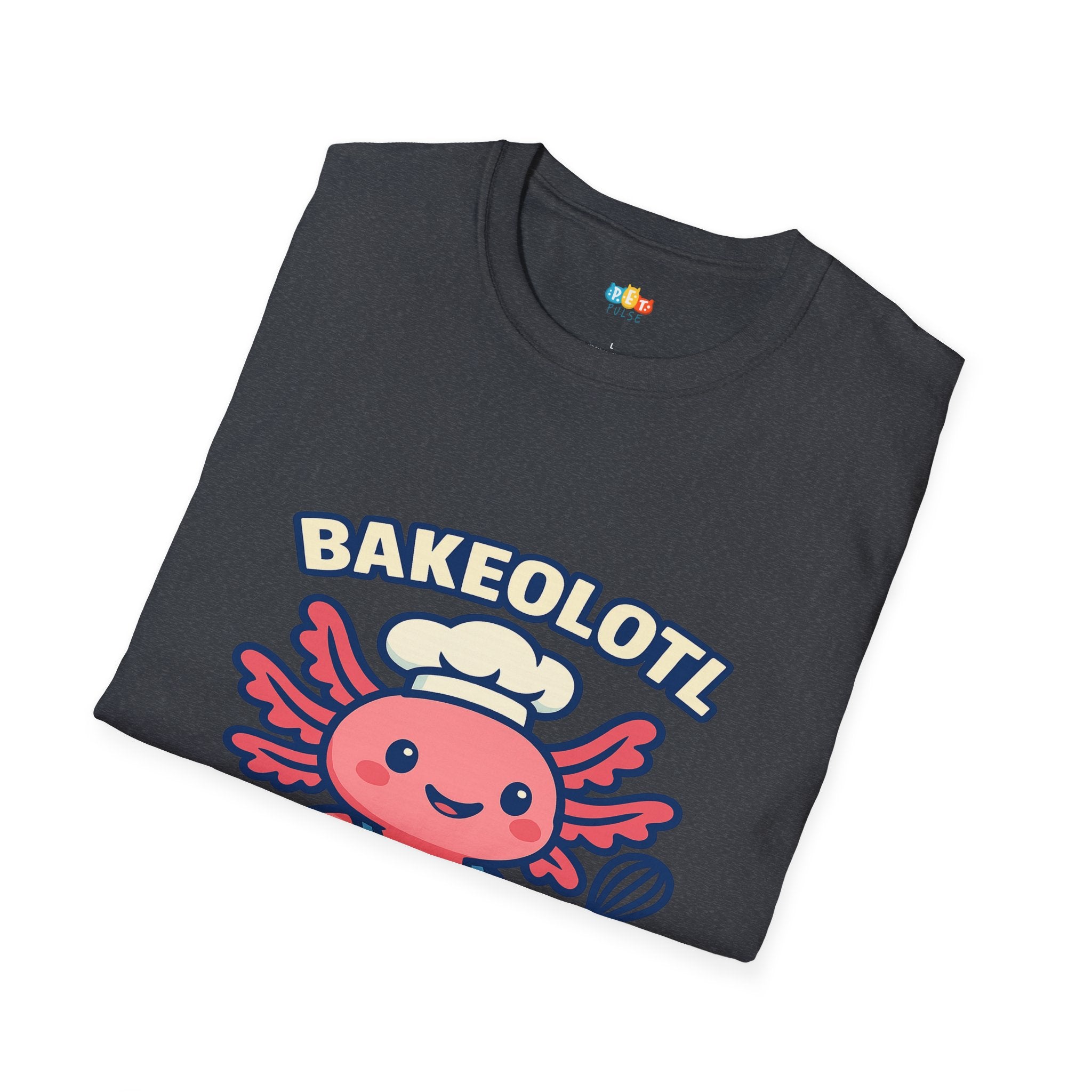 Bakeolotl Baking Axolotl T-Shirt - Funny Baker Chef Pie Whisk Kitchen Cooking Pastry Baker Tee