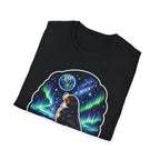 Bernese Moon-tain Dog Funny Bernese Mountain Dog on the Moon T-Shirt | Cosmic Encounters Collection by PetPulse