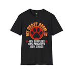 My Craft Room Is 40% Supplies 60% Projects 100% Chaos T-Shirt - Funny Pet DIY Crafter Gift Humor Tee