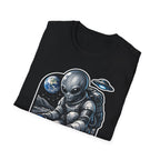 Celestial Harvest Time Funny Alien Moon Farmer T-Shirt | Cosmic Encounters Collection by PetPulse