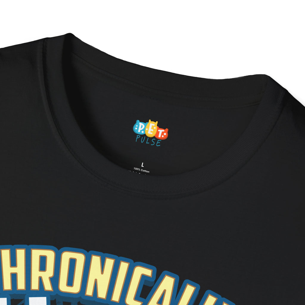 Chronically Ill Chronically Loved Cat T-Shirt - Chronic Illness Awareness Feline Support Comfort Graphic Tee