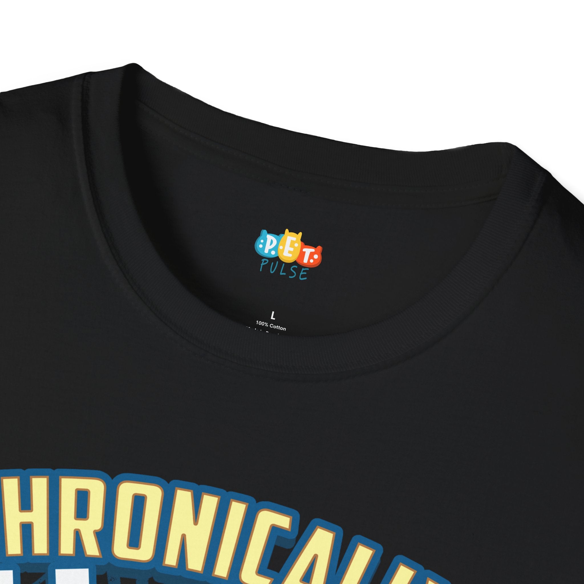 Chronically Ill Chronically Loved Cat T-Shirt - Chronic Illness Awareness Feline Support Comfort Graphic Tee