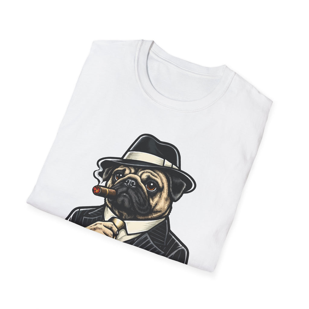 Made Dog Funny Mobster Pug T-Shirt | The Dog Father Collection by PetPulse