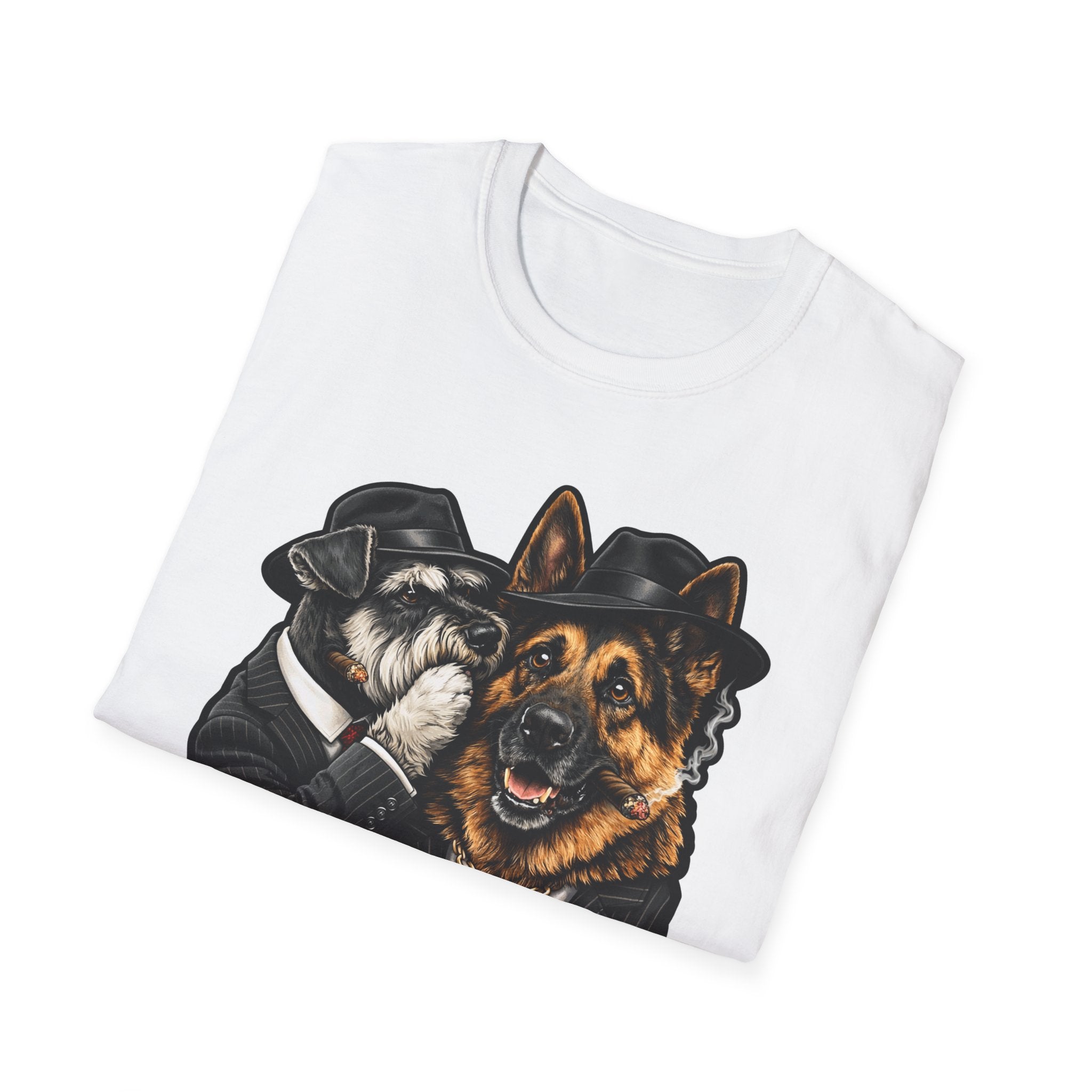 Never Rat on the Pack Funny Mobster Dog T-Shirt | The Dog Father Collection by PetPulse