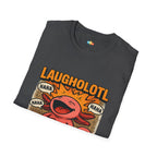 Laugholotl Comedy Axolotl T-Shirt - Funny Comedian Joke Book Humor Laughter Stand Up Comedy Tee