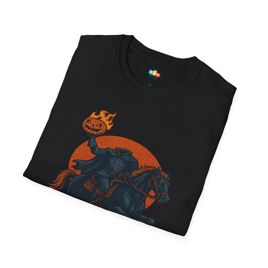 Need A Lift Halloween T-Shirt - Headless Horseman Uber Horror Comedy Gothic Spooky Fall Graphic Tee