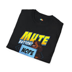 Mute Button Nope Just Bark Louder T-Shirt - Funny Pet Parent Work From Home Gift Dog Owner Humor Tee
