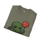Tentacles and Hugs Cthulhu T-Shirt - Funny Cute Lovecraft Octopus Monster Horror Comedy Graphic Tee
