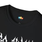 Fierce Gothic Cat Halloween T-Shirt - Metal Kitty Claws Horror Gothic Spooky Fall Graphic Tee