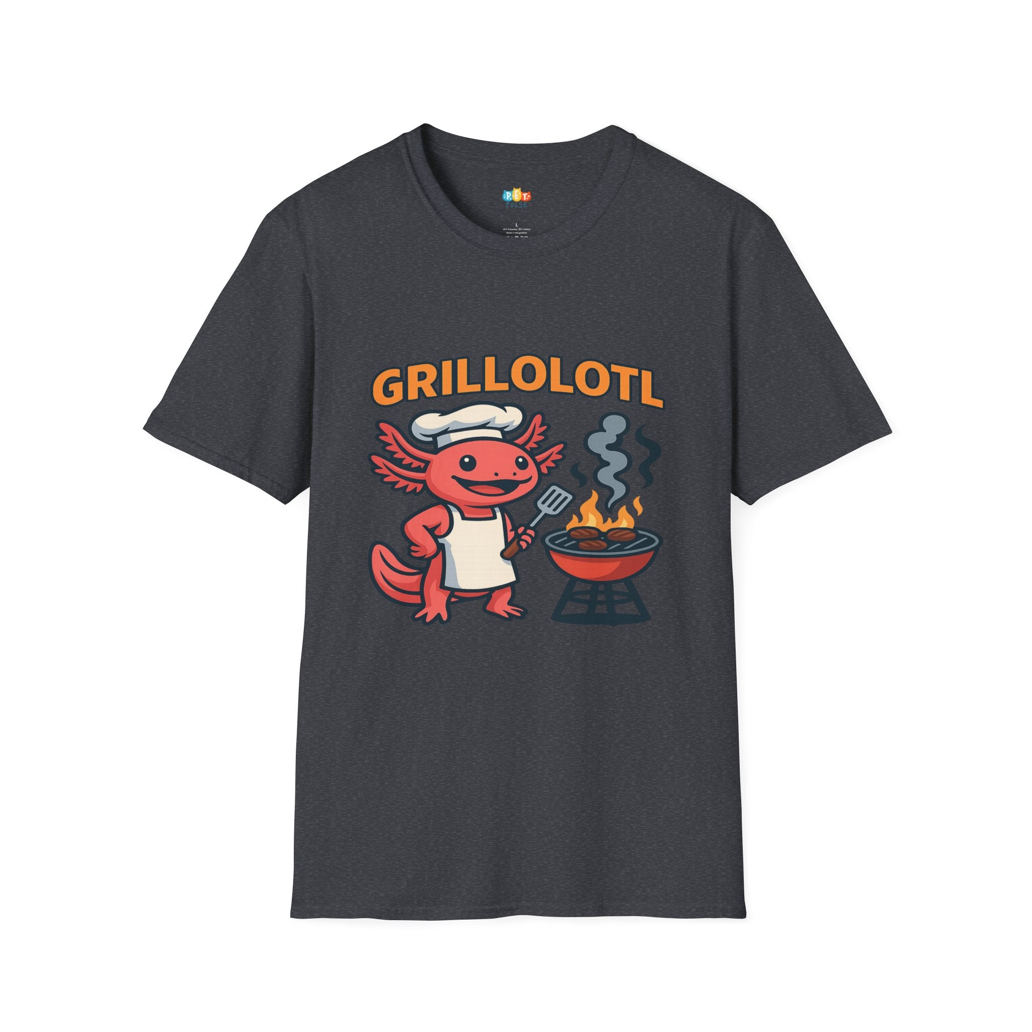 Grillolotl BBQ Axolotl T-Shirt - Funny Grilling Chef Gift BBQ Master Barbecue Cooking Dad Tee