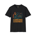 Lurking Legends T-Shirt - Funny Cryptid Squad Bigfoot Mothman Chupacabra Nessie Hidden Creatures Tee