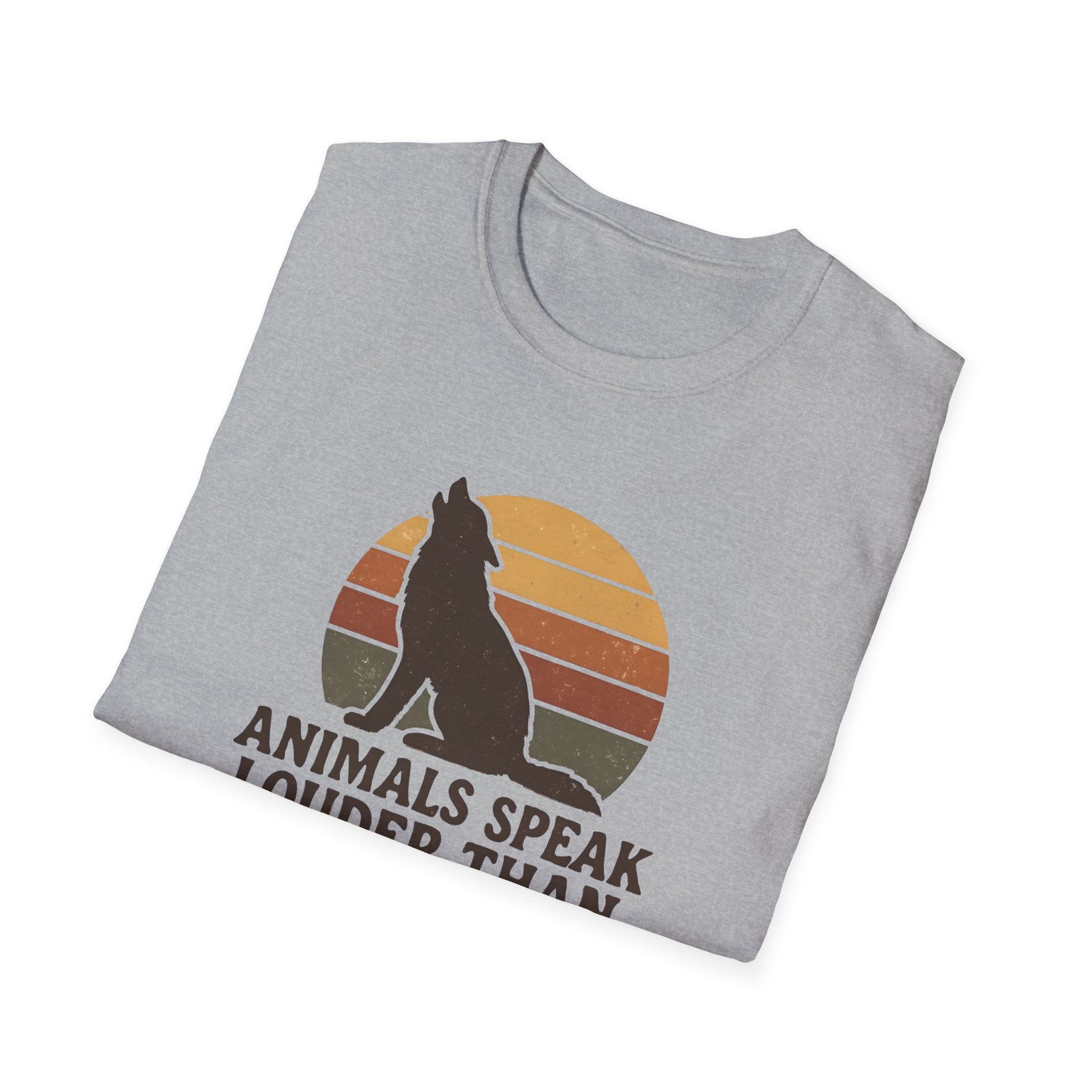 Wolf Silhouette at Sunset T-Shirt