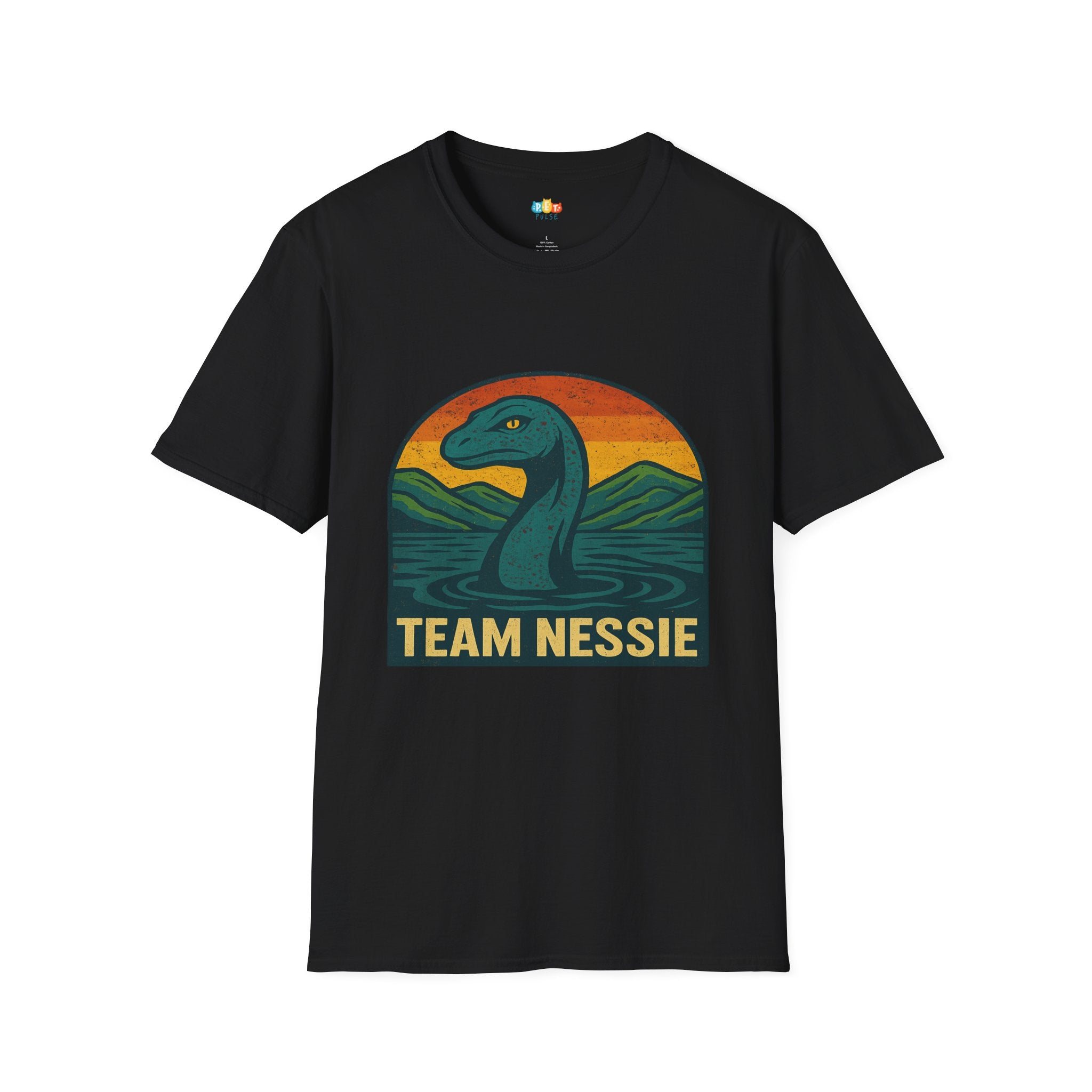 Team Nessie Christmas T-Shirt - Funny Holiday Loch Ness Monster Scotland Lake Cryptid Support Xmas Tee