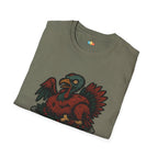 Zombie Turkeys Give No Thanks T-Shirt - Funny Thanksgiving Horror Halloween Undead Bird Graphic Tee