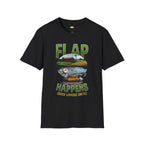 Flap Happens Duck Lovers Unite T-Shirt - Funny Waterfowl Hunter Farm Pond Life Rural Country Graphic Tee