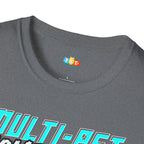 Multi Pet Home Where Silence Is Suspicious T-Shirt - Funny Pet Parent Chaos Warning Sign Humor Tee