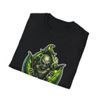 Vine Ripened Visitors Alien Bursting from Pea Pod T-Shirt | Cosmic Encounters Collection by PetPulse
