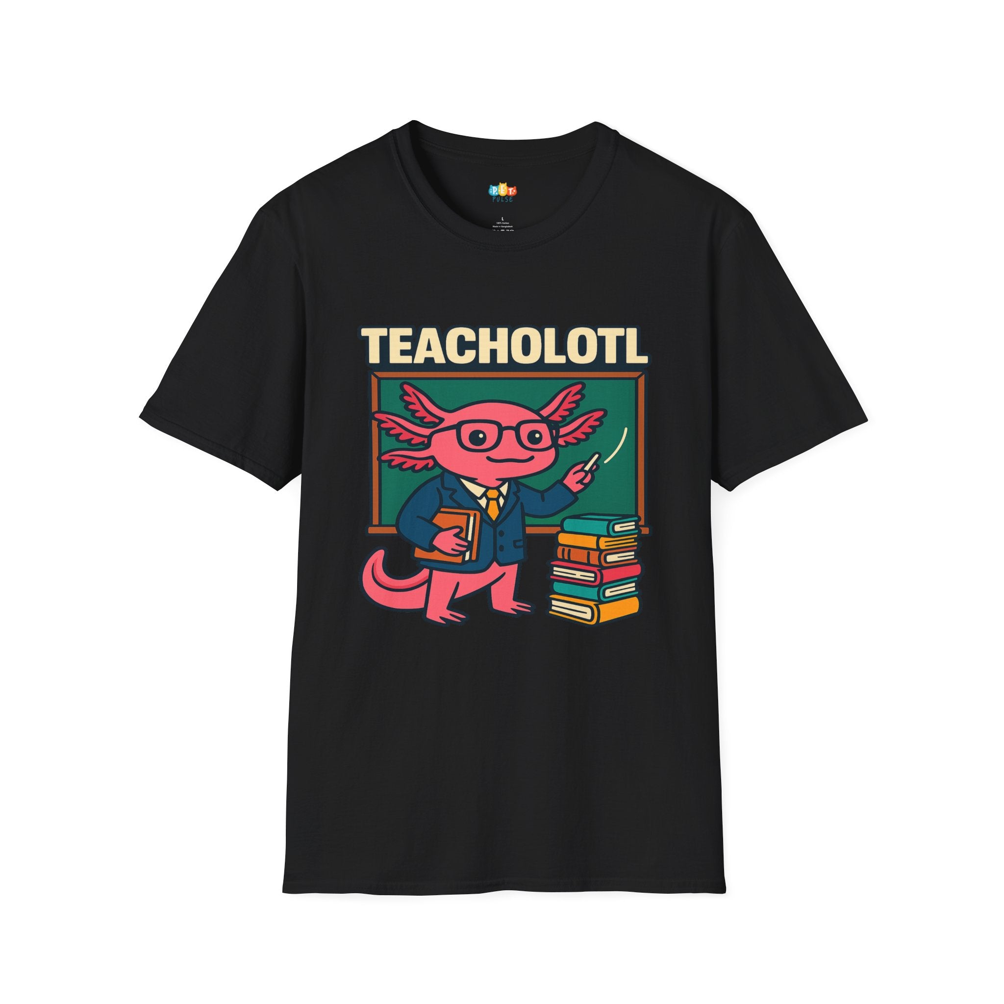 Teacholotl Teacher Axolotl T-Shirt - Funny Educator Gift Classroom Science Biology Teaching Professor Tee